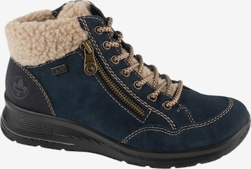 Rieker Schnürstiefel 'Rieker Booties L7701' in Blau: Vorderseite