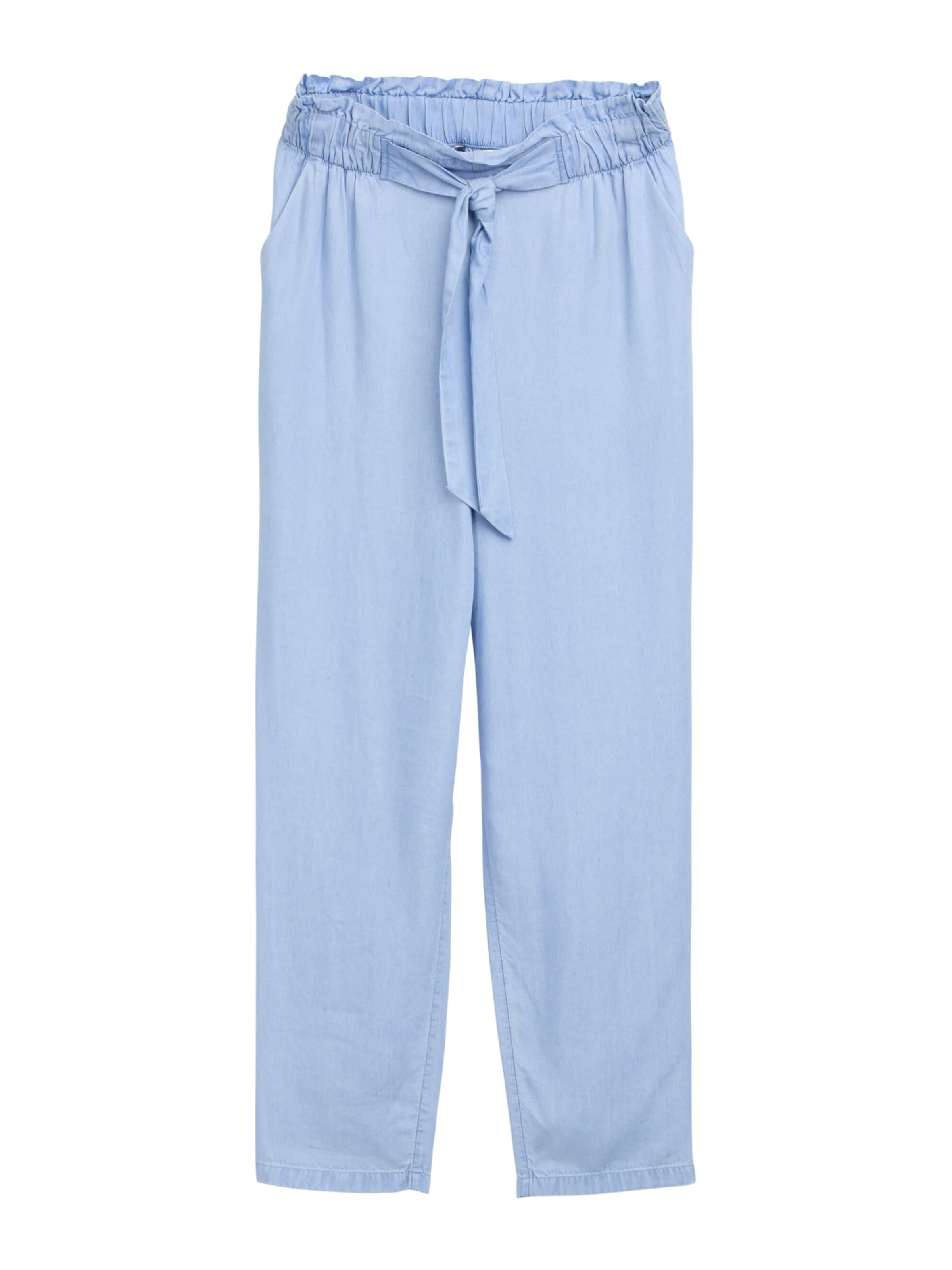 TOM TAILOR DENIM Regular Trousers in Blue: front