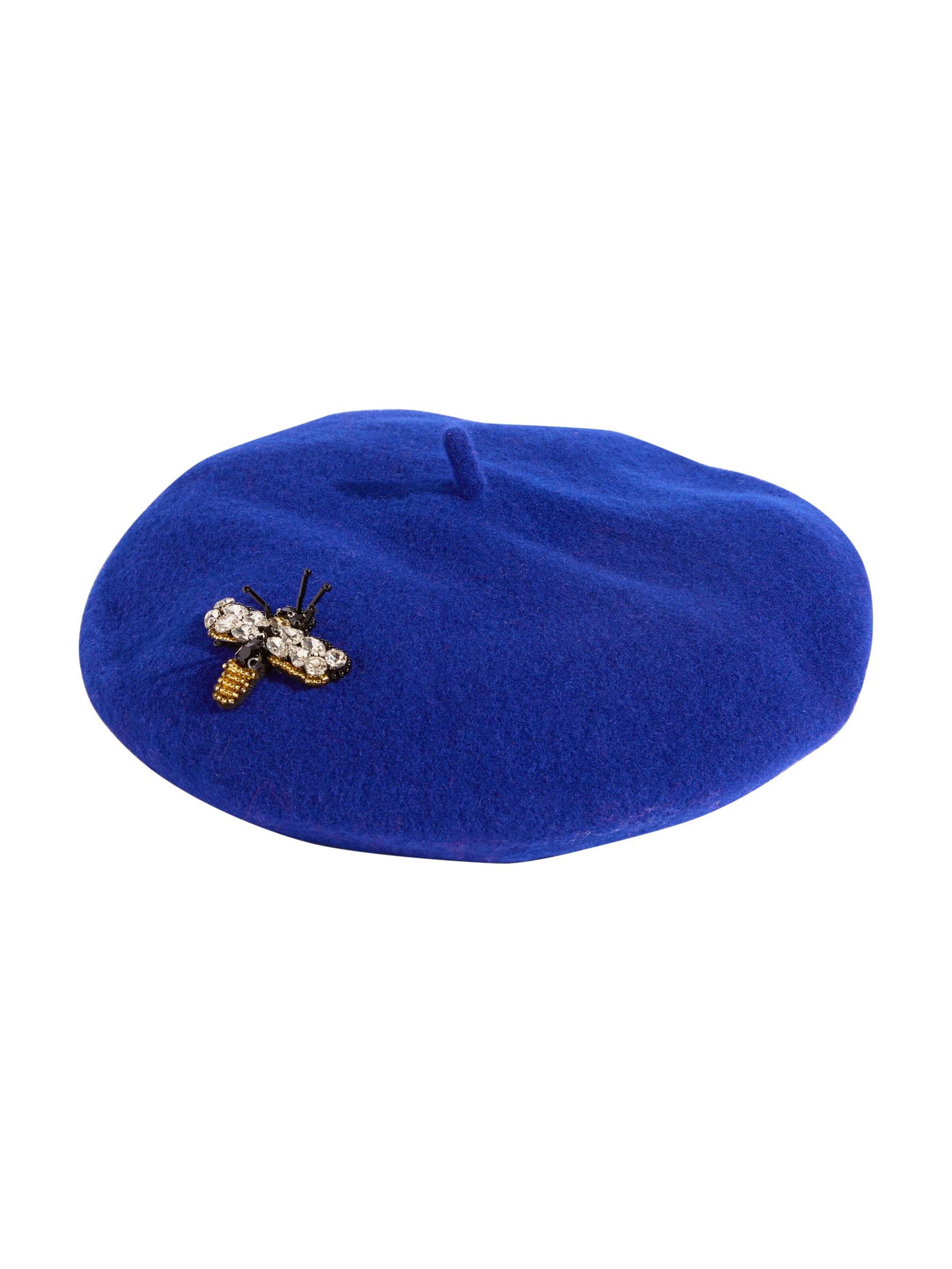 Bonnet love & roses en bleu : devant