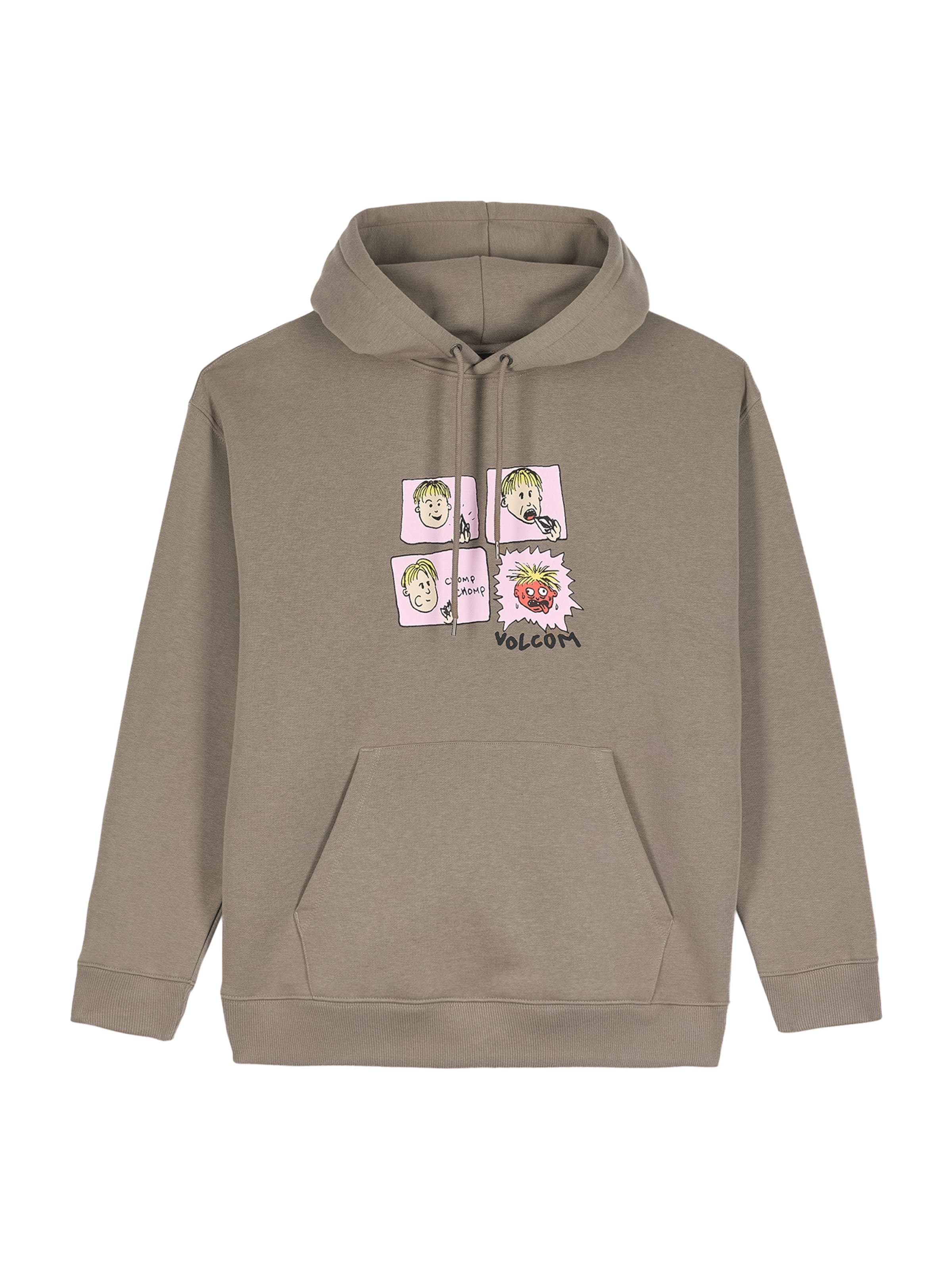 Sweat-shirt 'CHOMP CHOMP' Volcom en vert : devant