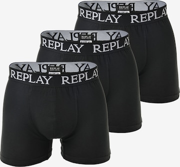 REPLAY Boxer shorts in Black: front