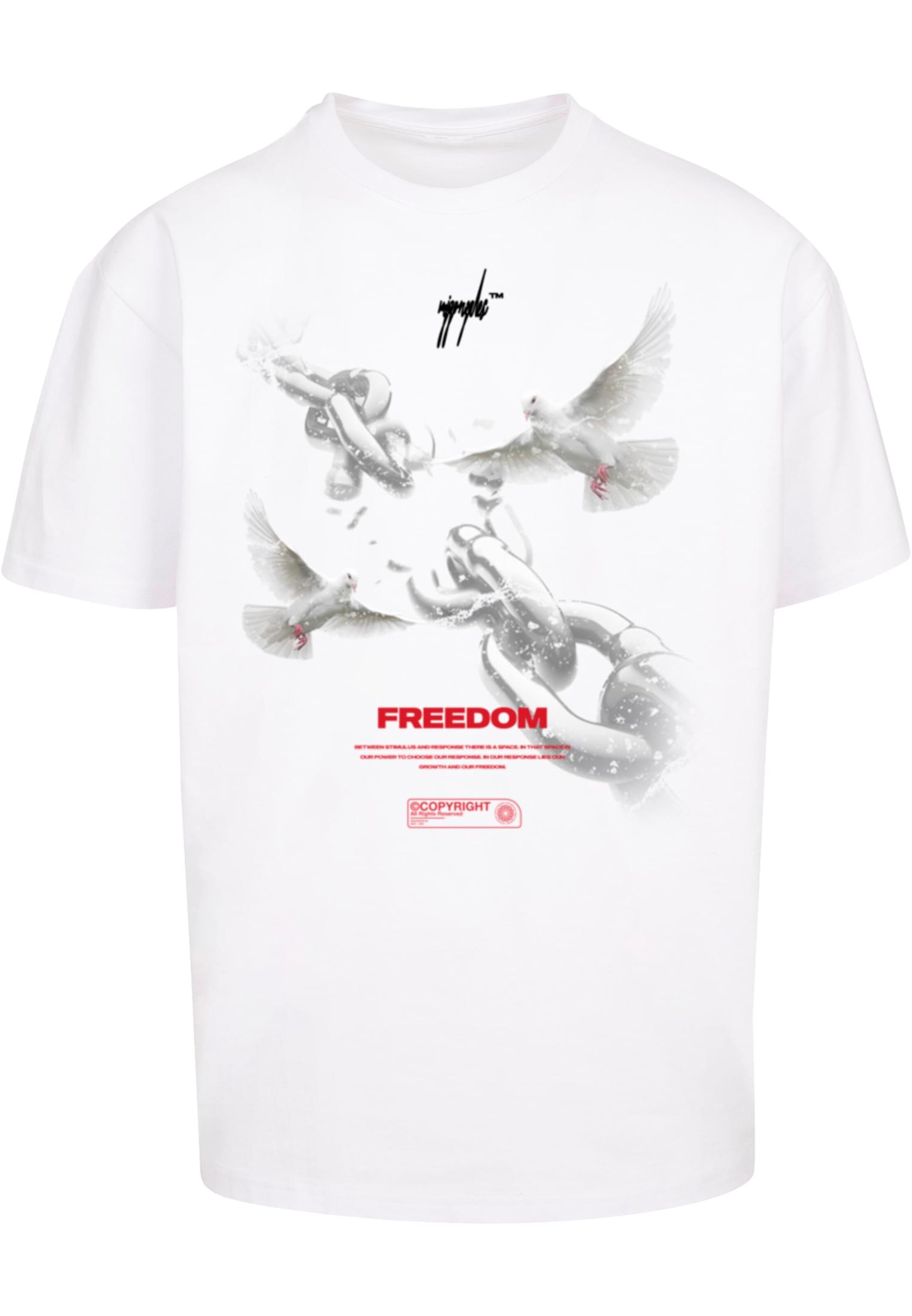 T-Shirt 'Freedom' MJ Gonzales en blanc : devant