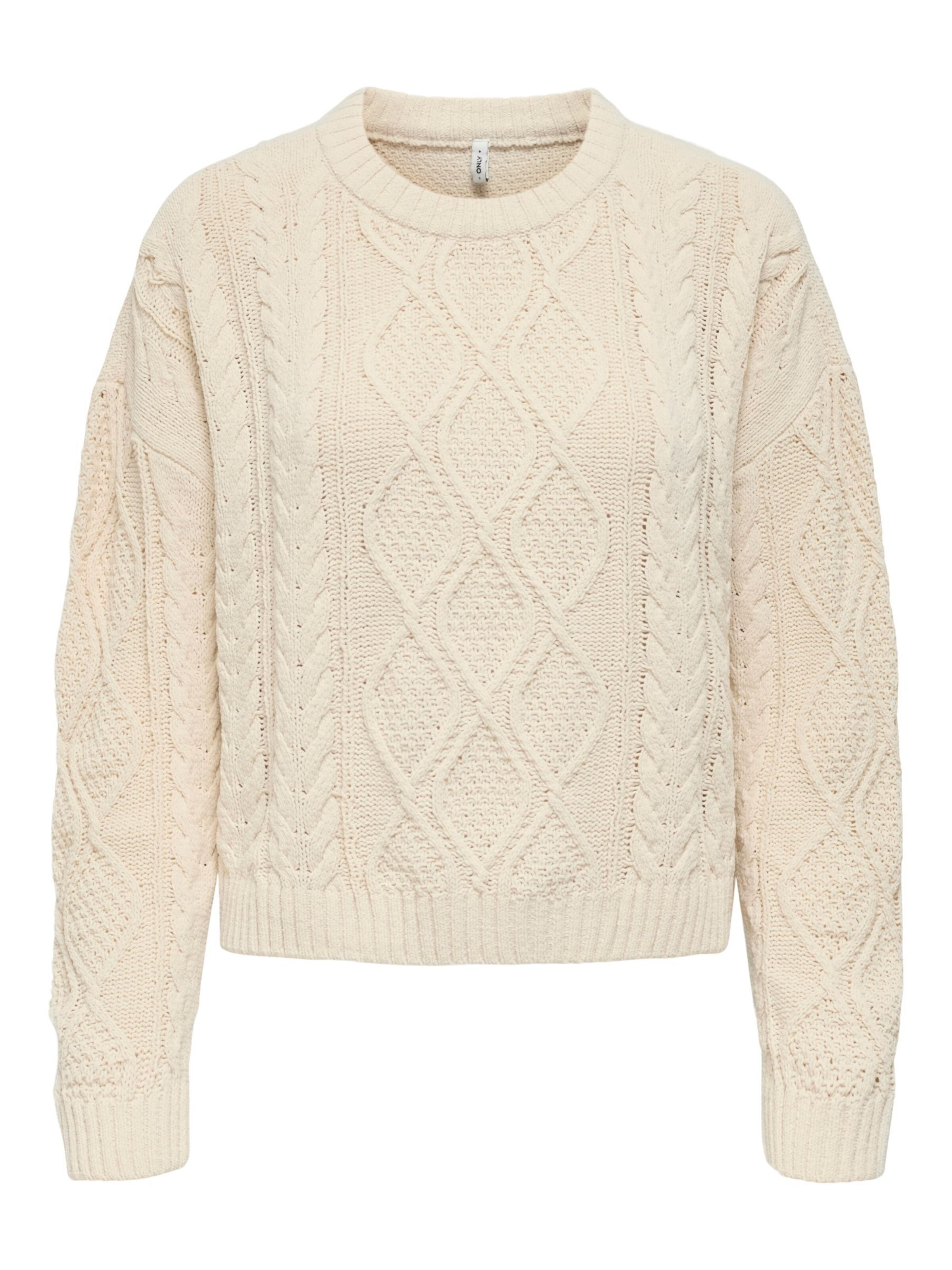 Pull-over 'ONLElly' ONLY en blanc : devant