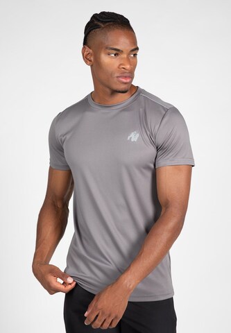 T-Shirt fonctionnel 'Easton' Gorilla Wear en gris : devant