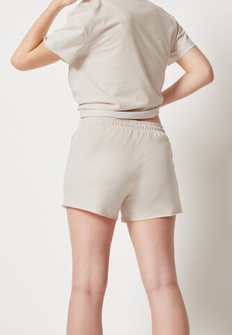 Skiny Pajama Pants in Beige