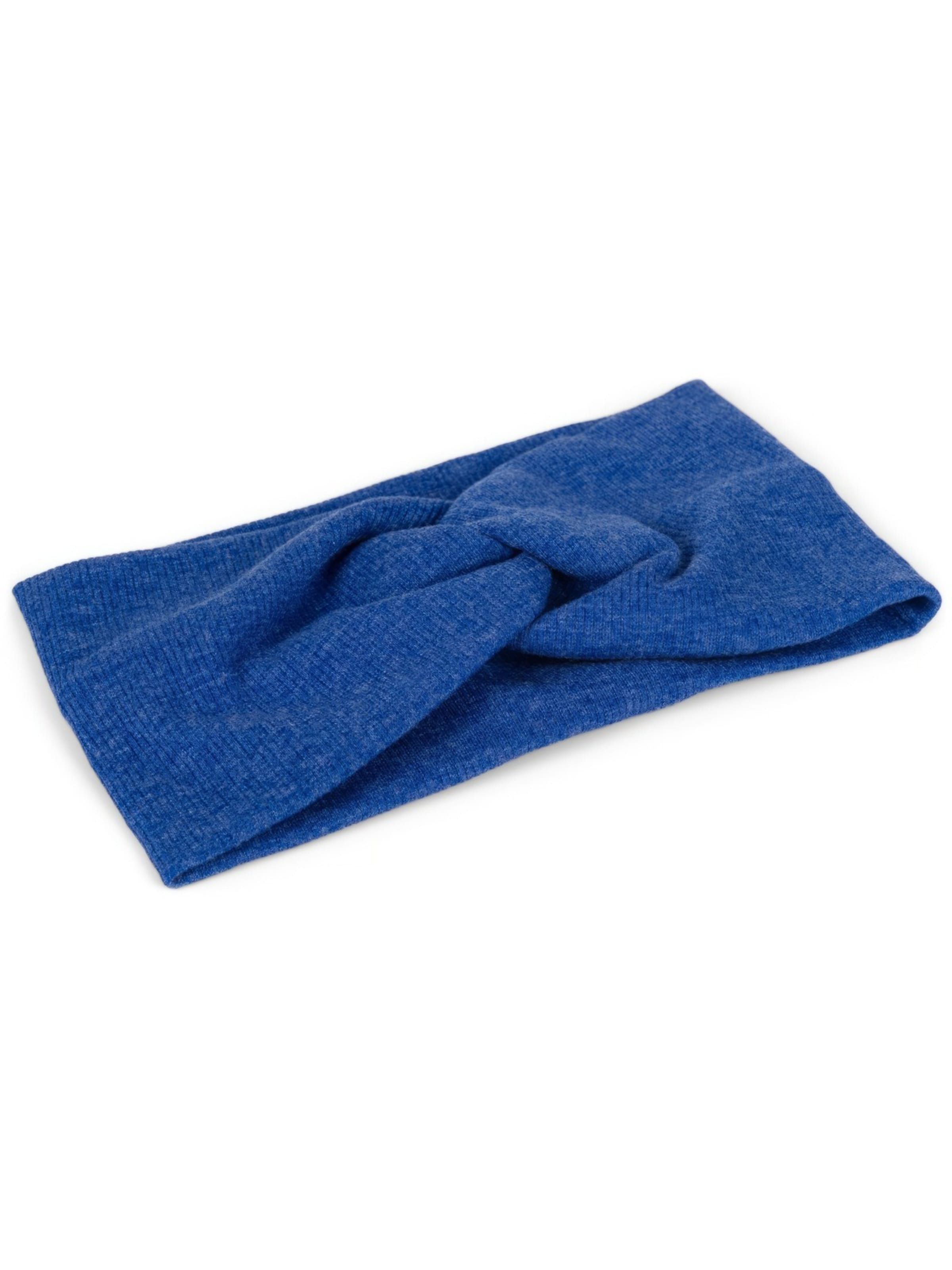 styleBREAKER Haarschmuck 'Feinripp Haarband gedreht'‌‌‌‌ in Blau