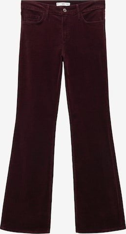 MANGO Flared Broek 'Fionap' in Rood: voorkant