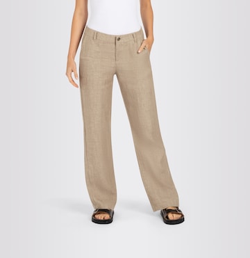 MAC Loose fit Pants in Beige: front