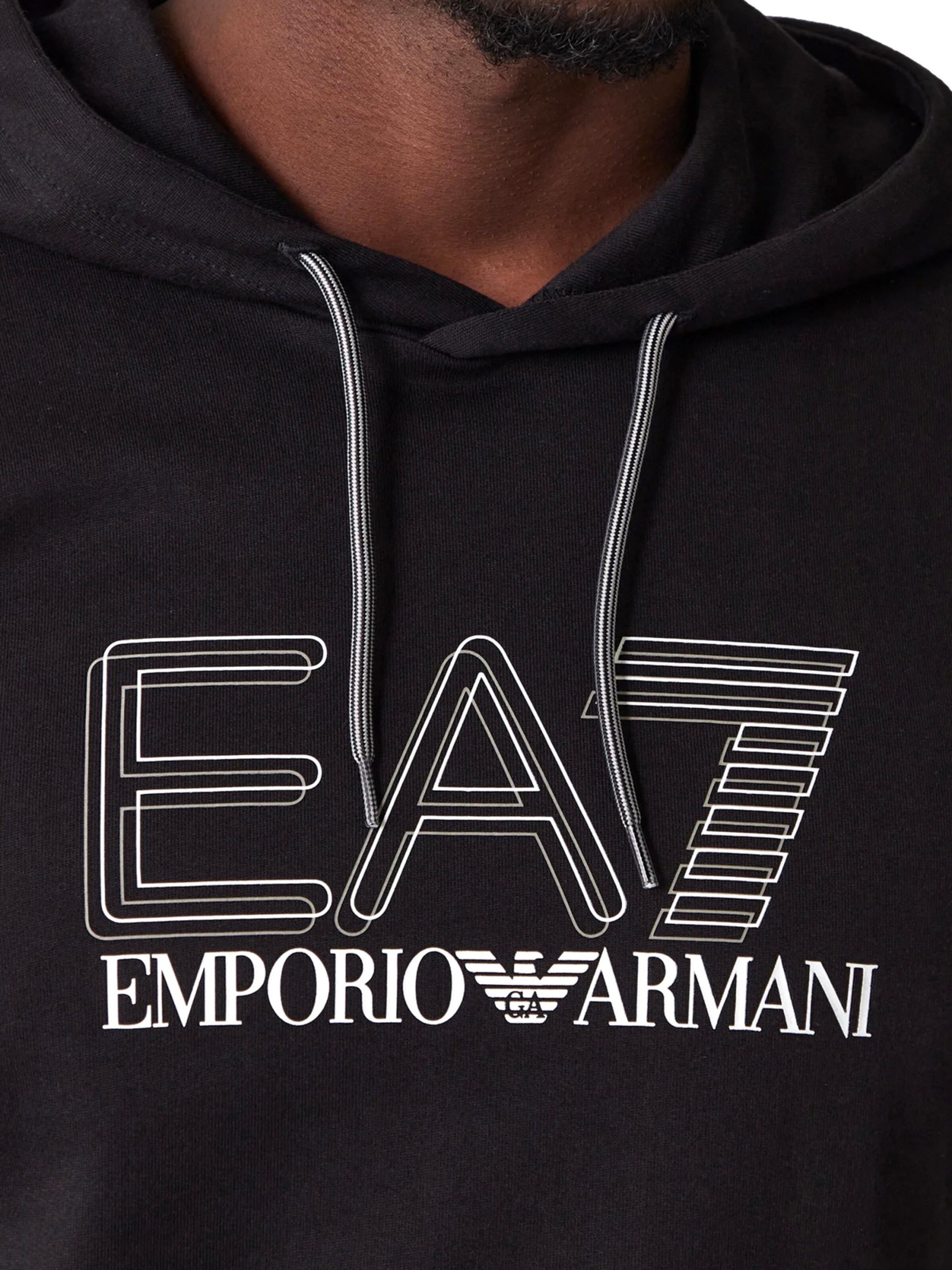 EA7 Emporio Armani Trui in Zwart