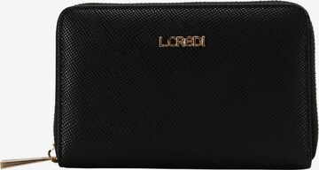 L.CREDI Wallet 'Ebba' in Black: front