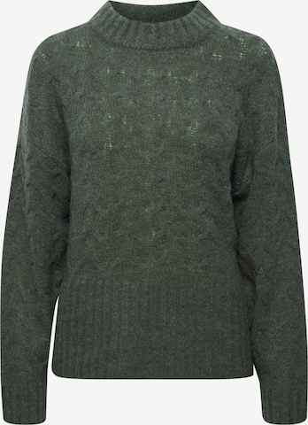 PULZ Jeans Sweater 'ASTRID' in Green: front