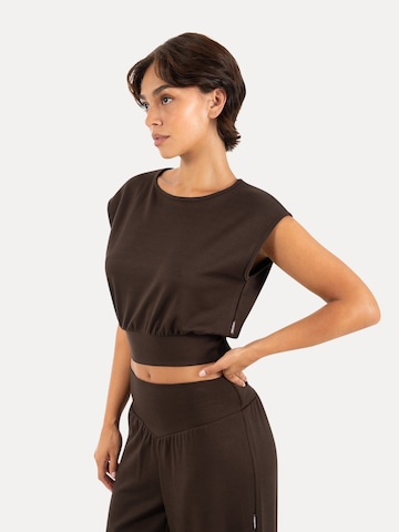 T-shirt ' Jorina ' Smilodox en marron