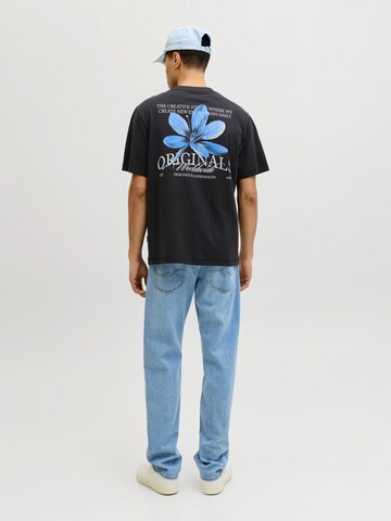 JACK & JONES - Camiseta 'JORCATSKILLS' en negro