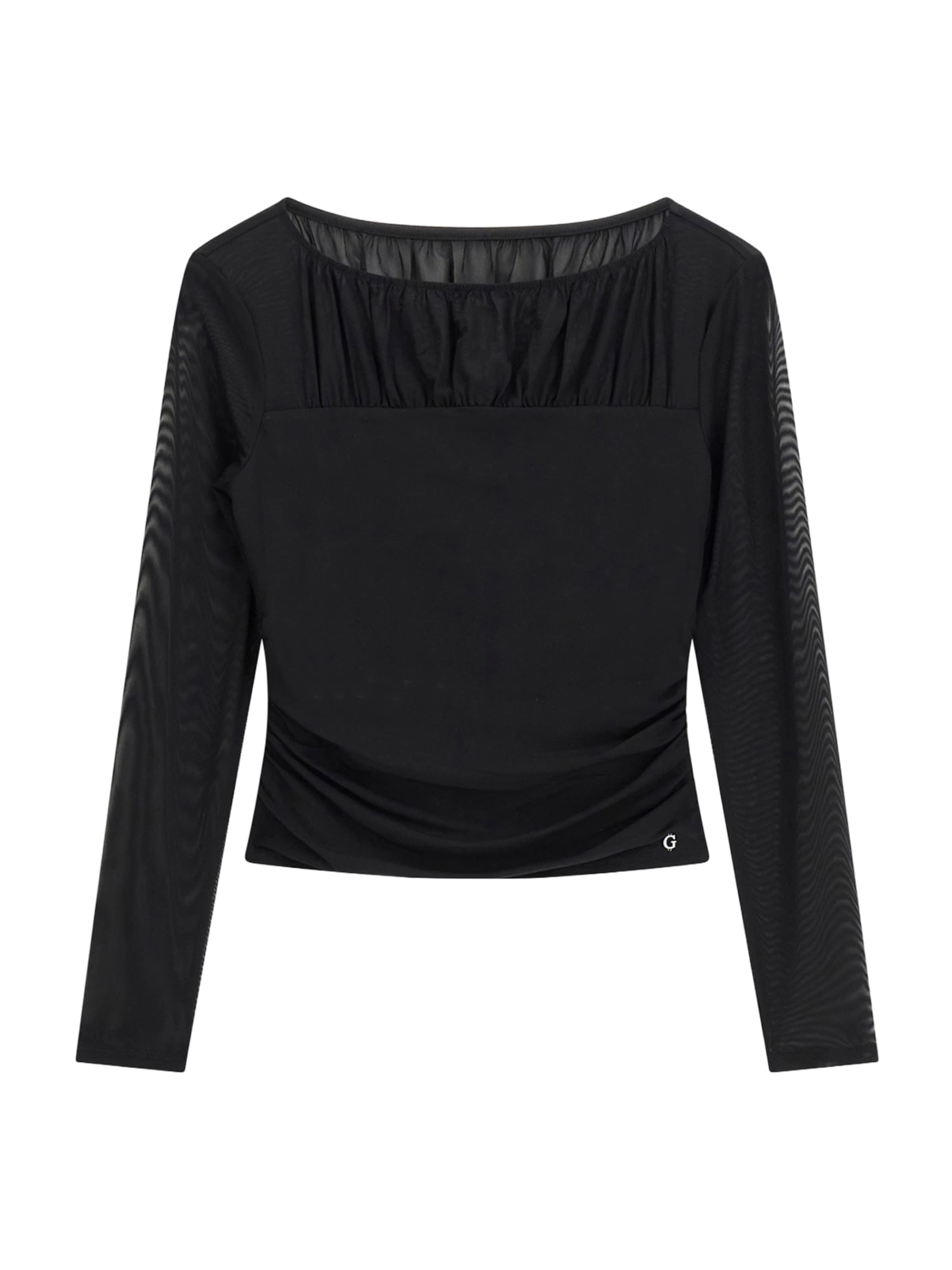 Camicia da donna 'KADELYN' di GUESS in nero: frontale