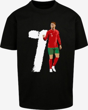 Merchcode T-Shirt 'Player 3' in Schwarz: Vorderseite