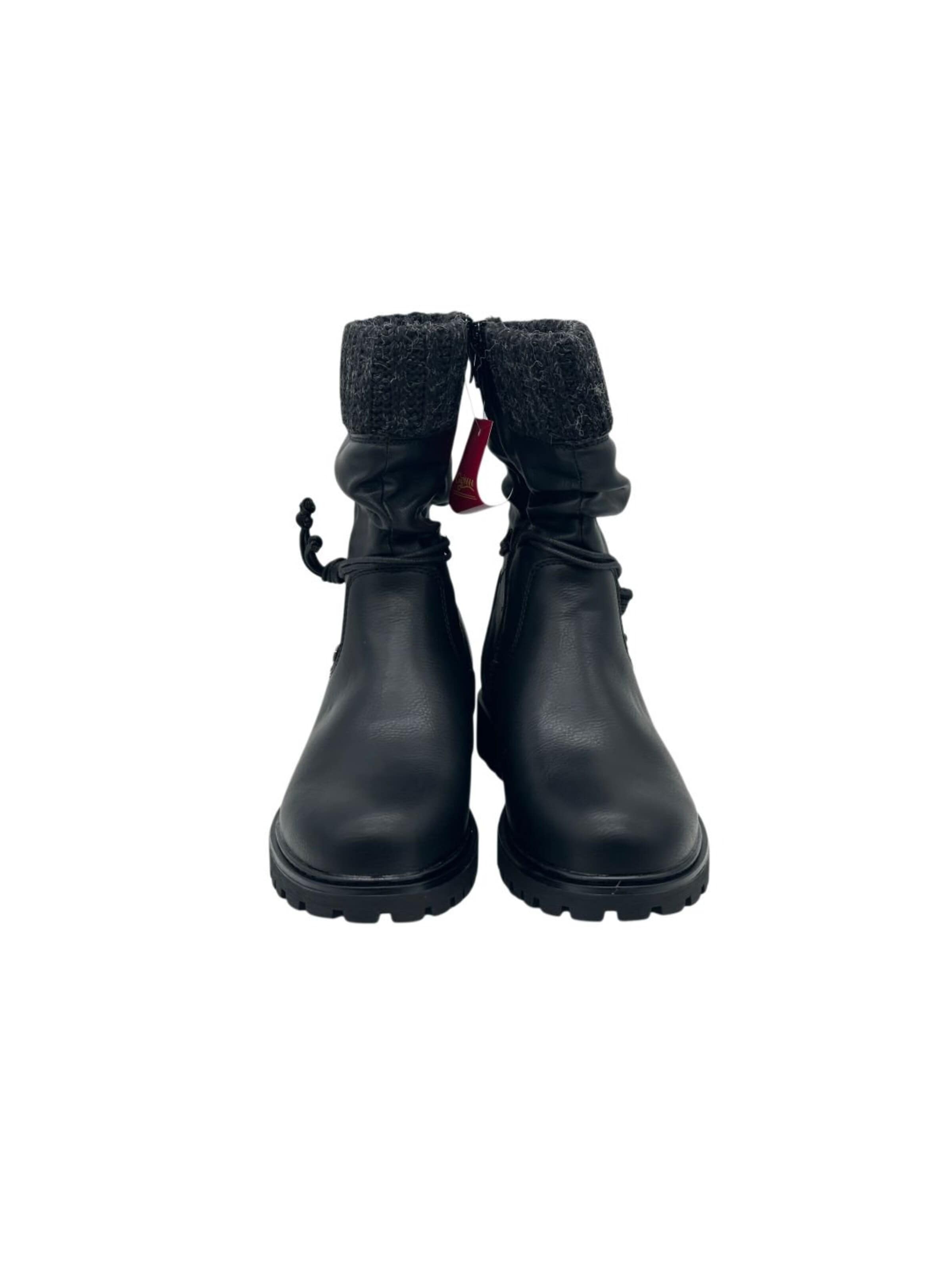 Nowaland Booties 'Damen gefütterte Winterstiefeletten' in Black