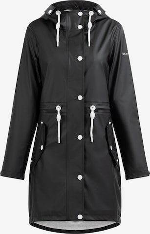 DreiMaster Maritim Raincoat in Black: front