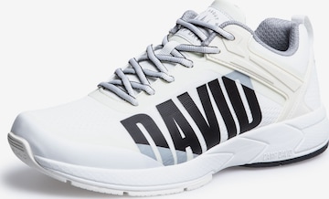 CAMP DAVID Sneaker im Jacquard-Strick mit Rubber Logo in Weiß: Vorderseite