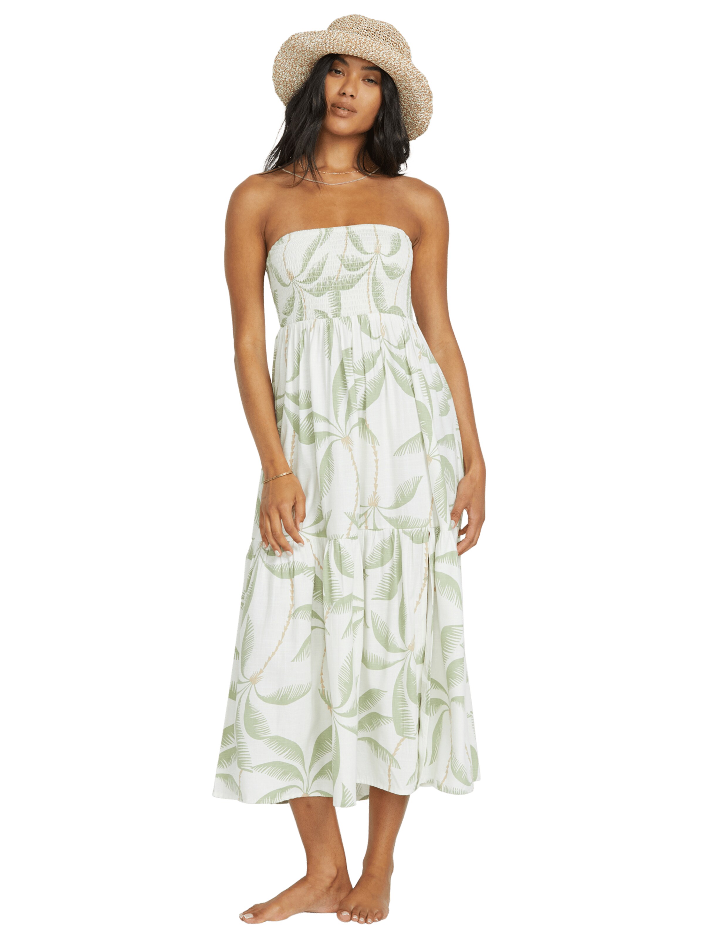 Robe 'Tropical Haze' BILLABONG en blanc : devant