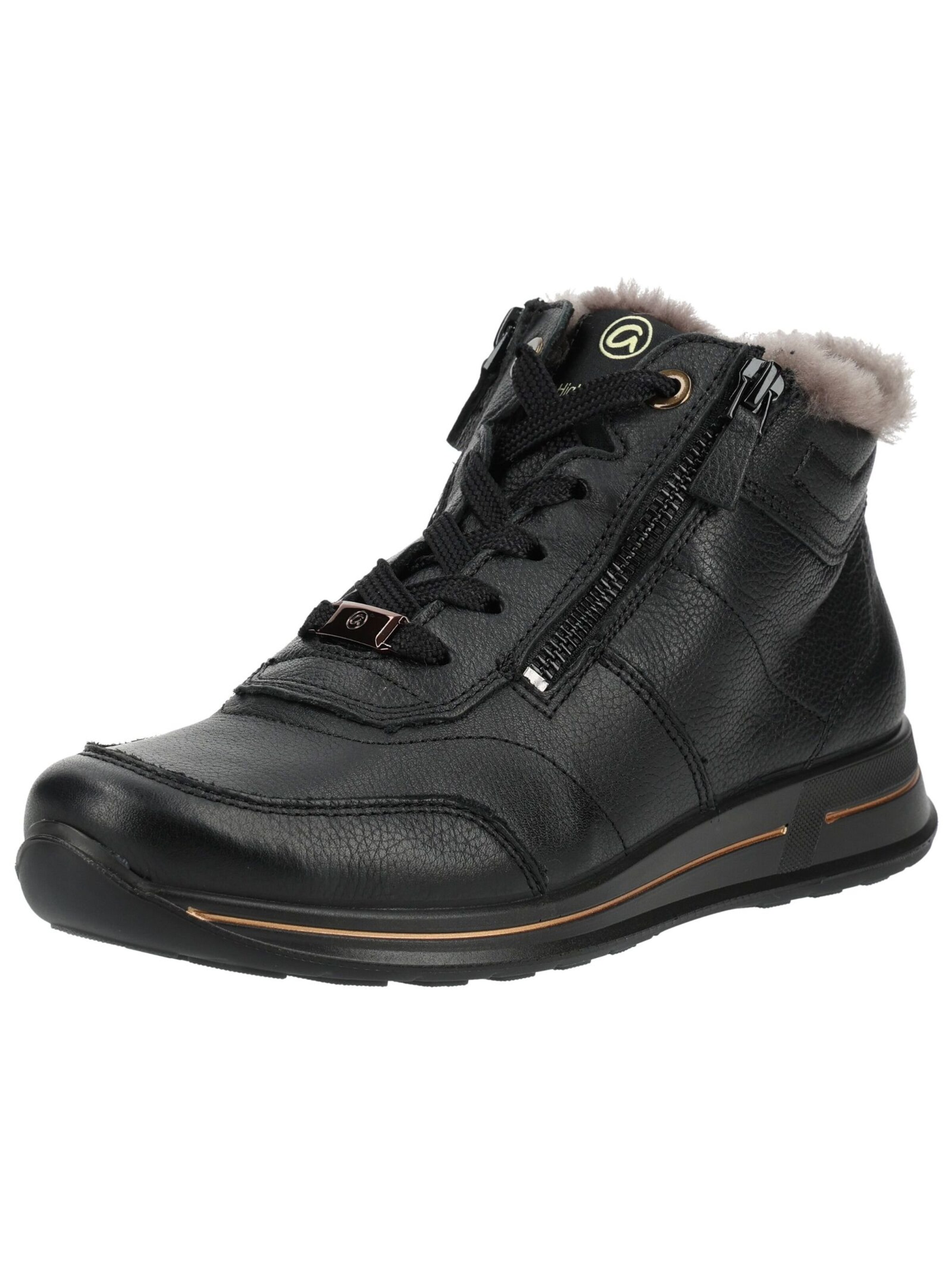 Sneaker alta di ARA in nero: frontale