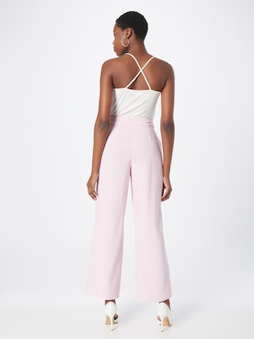 Dorothy Perkins Wide leg Pleat-front trousers in Pink