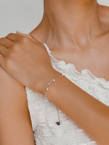 Hey Happiness Armband 'Cinque Pearl' in Zilver