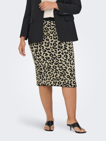ONLY Carmakoma - Falda 'CARIbi' en negro: frente