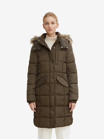 TOM TAILOR Winter Coat in Green: front