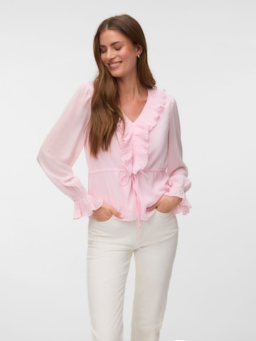 Camicia da donna 'VMDora' di VERO MODA in rosa: frontale