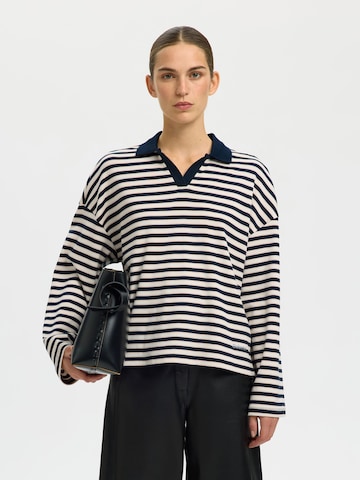 Maglietta di SELECTED in blu: frontale