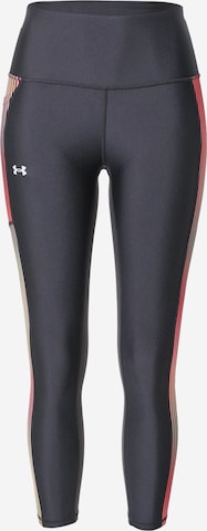 Skinny Pantaloni sport de la UNDER ARMOUR pe negru: față