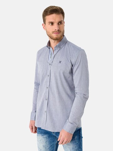 Coupe regular Chemise Jacey Quinn en bleu