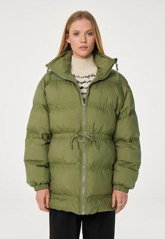 Fabienne Chapot Wintermantel in Groen: voorkant