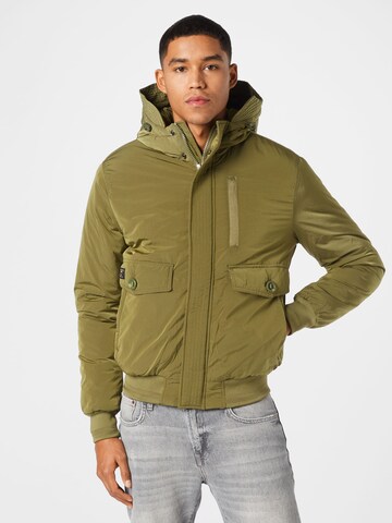 Superdry Between-Season Jacket 'Everest' in Green: front