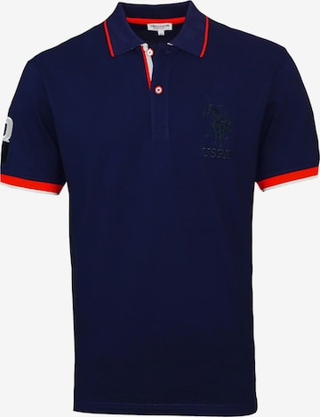 T-Shirt U.S. POLO ASSN. en bleu : devant