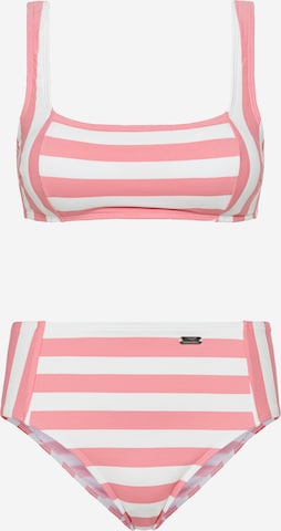 VENICE BEACH Bralette Bikini in Pink: front