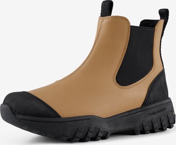 WODEN Chelsea boots 'Magda Track' in Bruin: voorkant