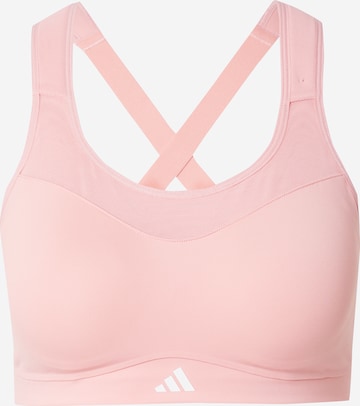ADIDAS PERFORMANCE Спортивный бюстгальтер 'Impact' в Ярко-розовый: спереди