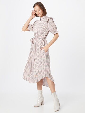 NÜMPH Shirt Dress 'CHARDONNAY' in Beige