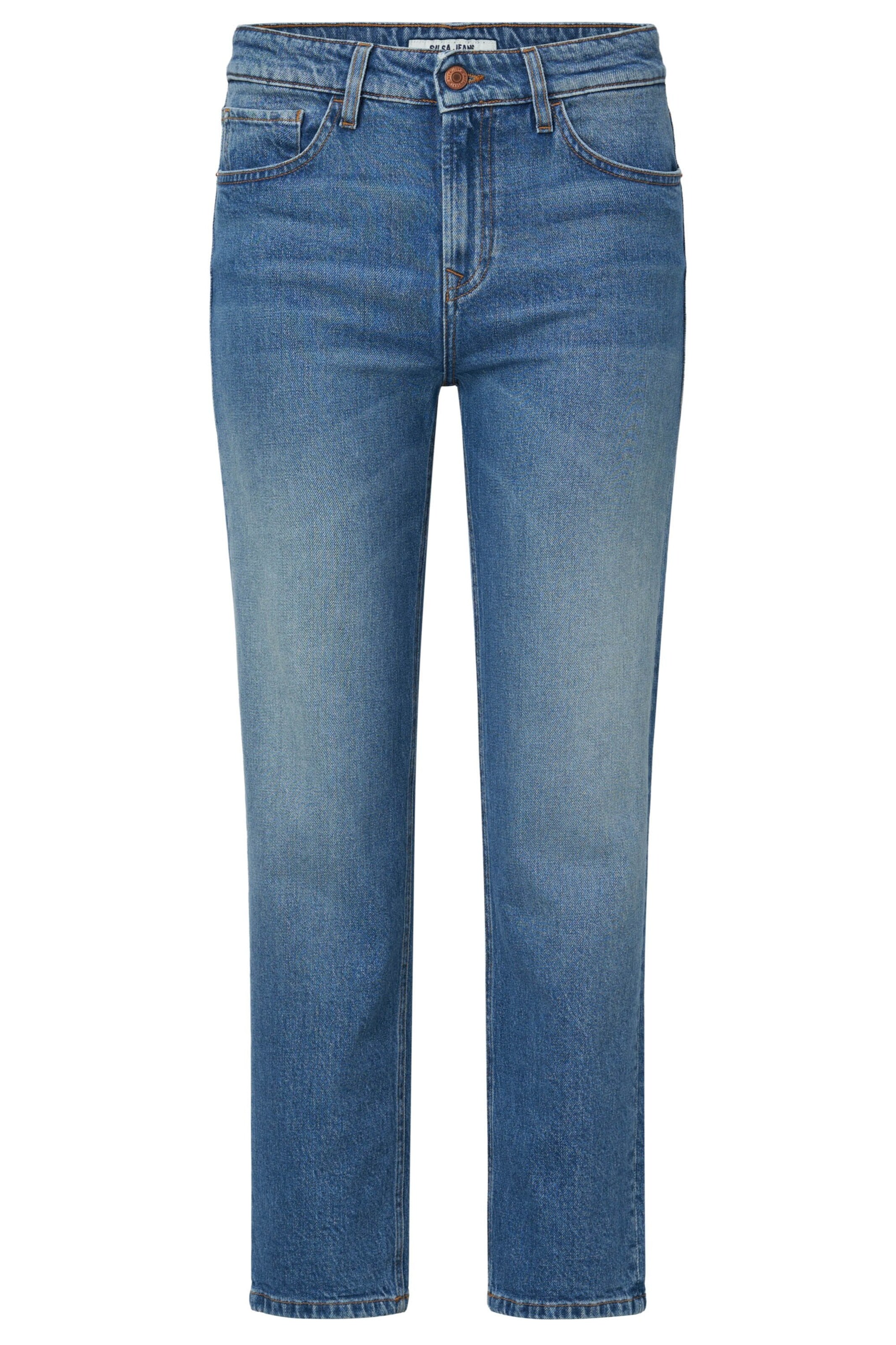 Salsa Jeans Slimfit Jeans in Blauw: voorkant