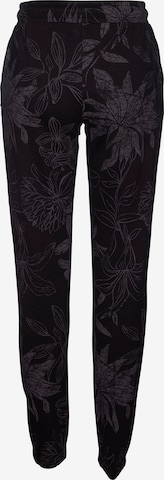 LASCANA Pajama Pants in Black: front