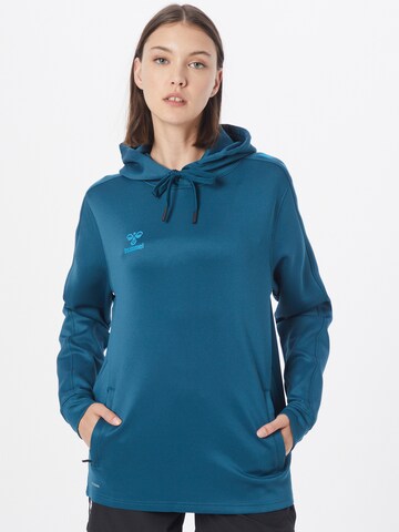 Hummel Sportief sweatshirt in Groen: voorkant