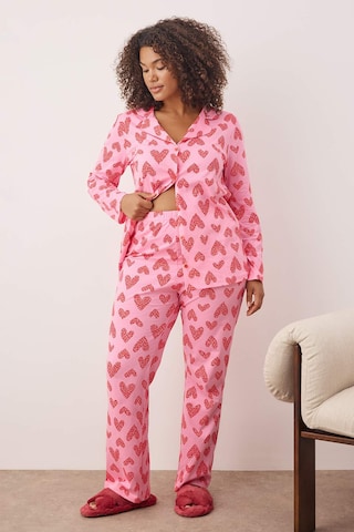 Trendyol Curve - Pijama en rosa: frente