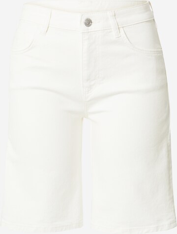 Coupe slim Jean ESPRIT en blanc : devant