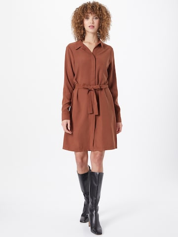 Another Label Shirt Dress 'Peri' in Brown: front