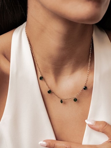 Chaîne 'Green Glow' Hey Happiness en or