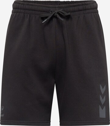 Regular Pantalon de sport Hummel en noir : devant