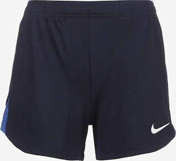 NIKE Workout Pants in Blue: front