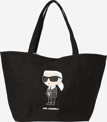 Karl Lagerfeld Shopper 'Ikonic 2.0.' in Black: front