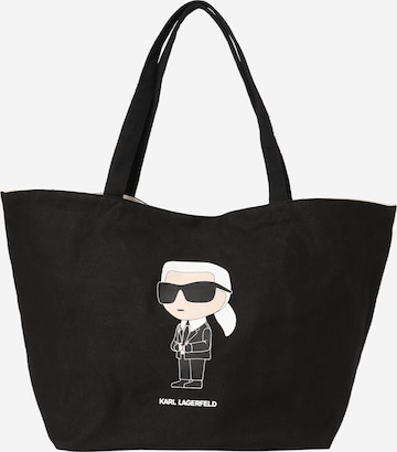 Karl Lagerfeld Μεγάλη τσάντα 'Ikonic 2.0.' σε μαύρο: μπροστά